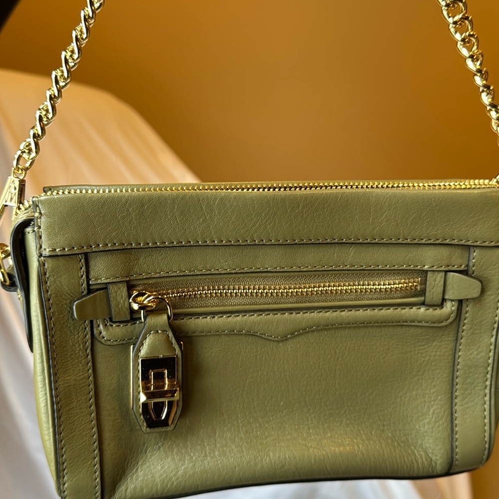 Rebecca Minkoff handbag with crossbody removable strap.